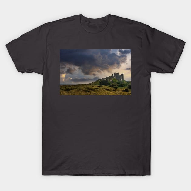 Bamburgh Castle in Stormy weather T-Shirt by Memories4you